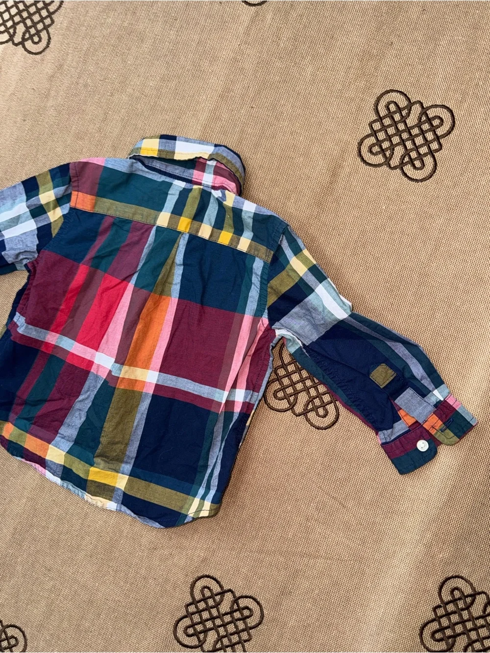 Ralph Lauren baby boys plaid button down shirt Size 9M